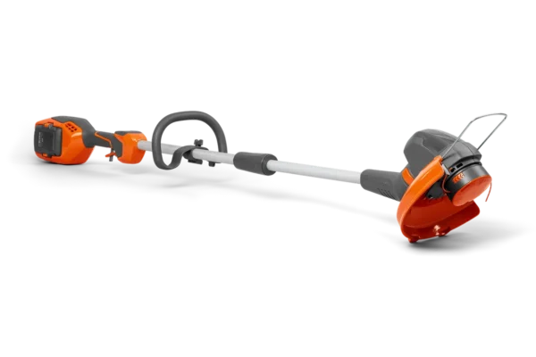 Husqvarna 110iL FLXi5 cordless grass trimmer with ergonomic handle and battery pack, ideal for precise lawn edging and trimming