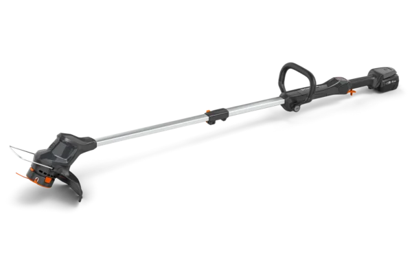 Product image of the Husqvarna Aspire T28-P4A cordless grass trimmer with battery and charger