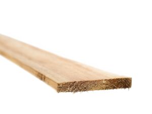 Single timber slat for garden fencing, cladding, and DIY timber projects