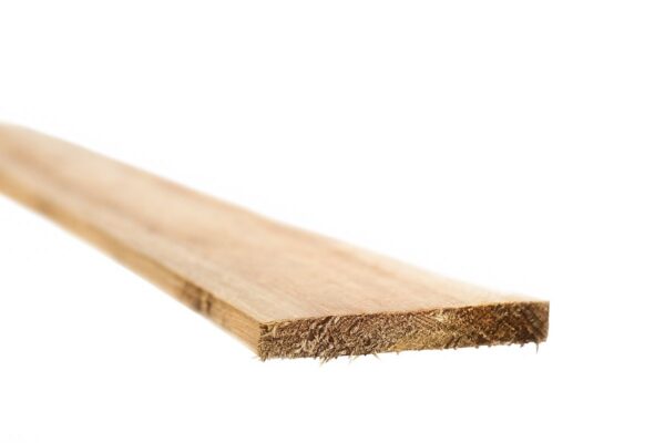Single timber slat for garden fencing, cladding, and DIY timber projects