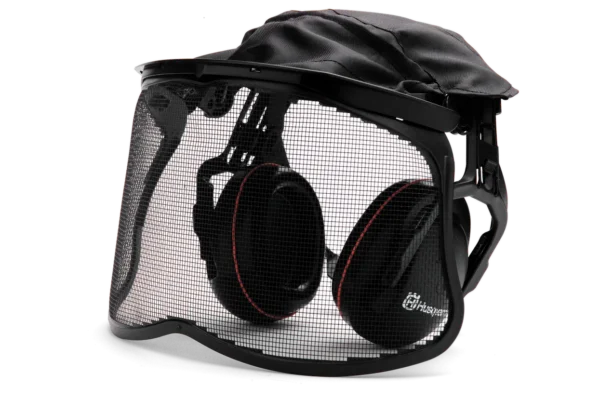 Husqvarna Ear Defenders with Mesh Visor & Top Cover