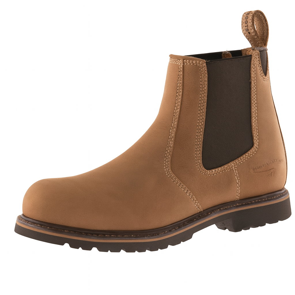 Buckler Buckbootz B1151SM Pull-On Autumn Oak Leather Safety Boot