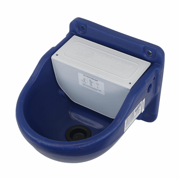 Blue Opella valve livestock drinking bowl – automatic animal water bowl from R and L Miller Ayrshire.