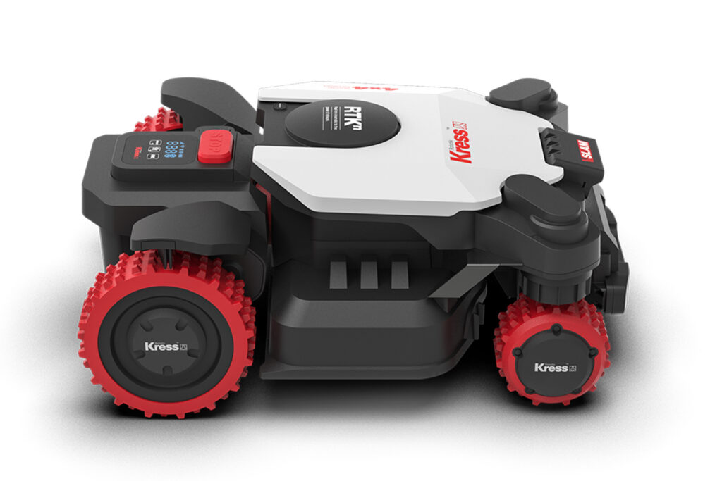 Kress KR280E 4x4 robotic lawn mower for sloped gardens and uneven terrain