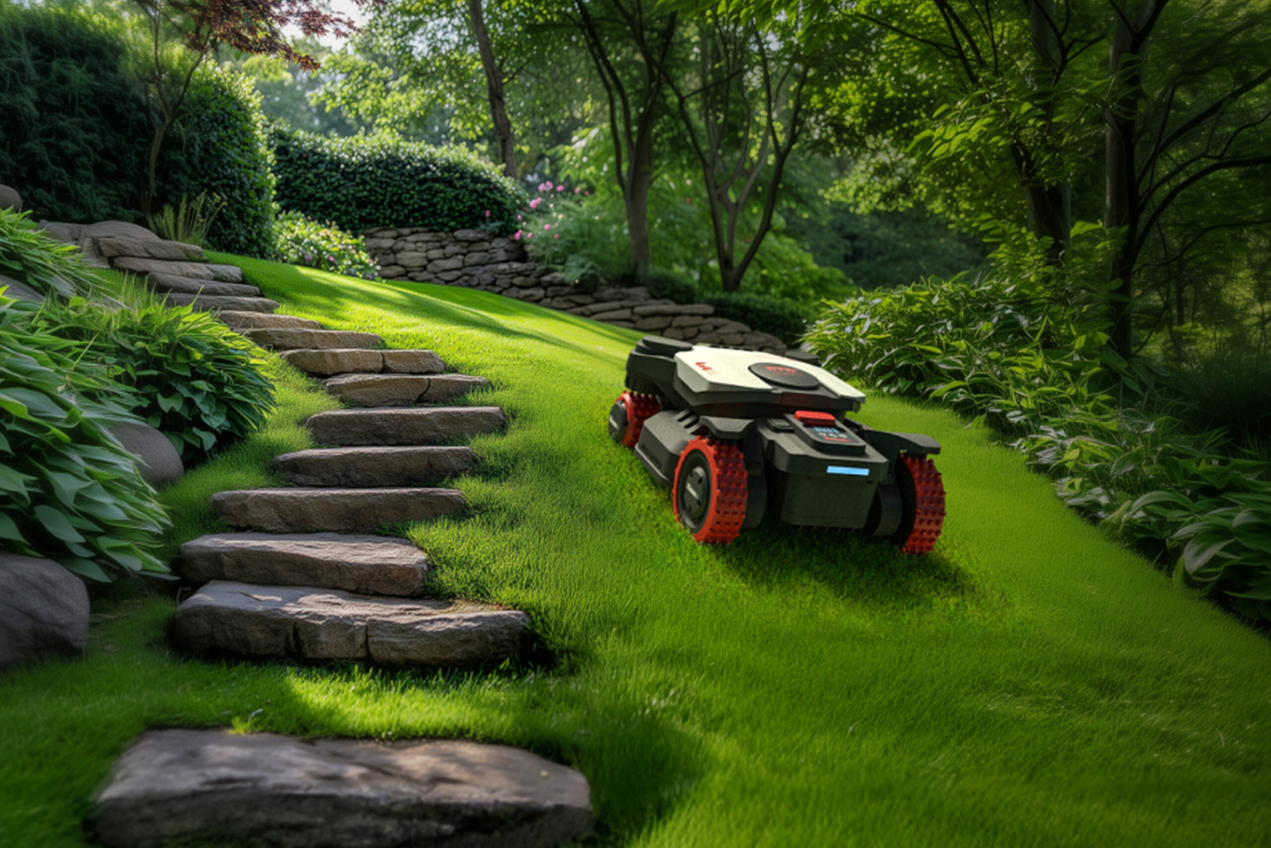 Kress mower for slopes and challenging terrain