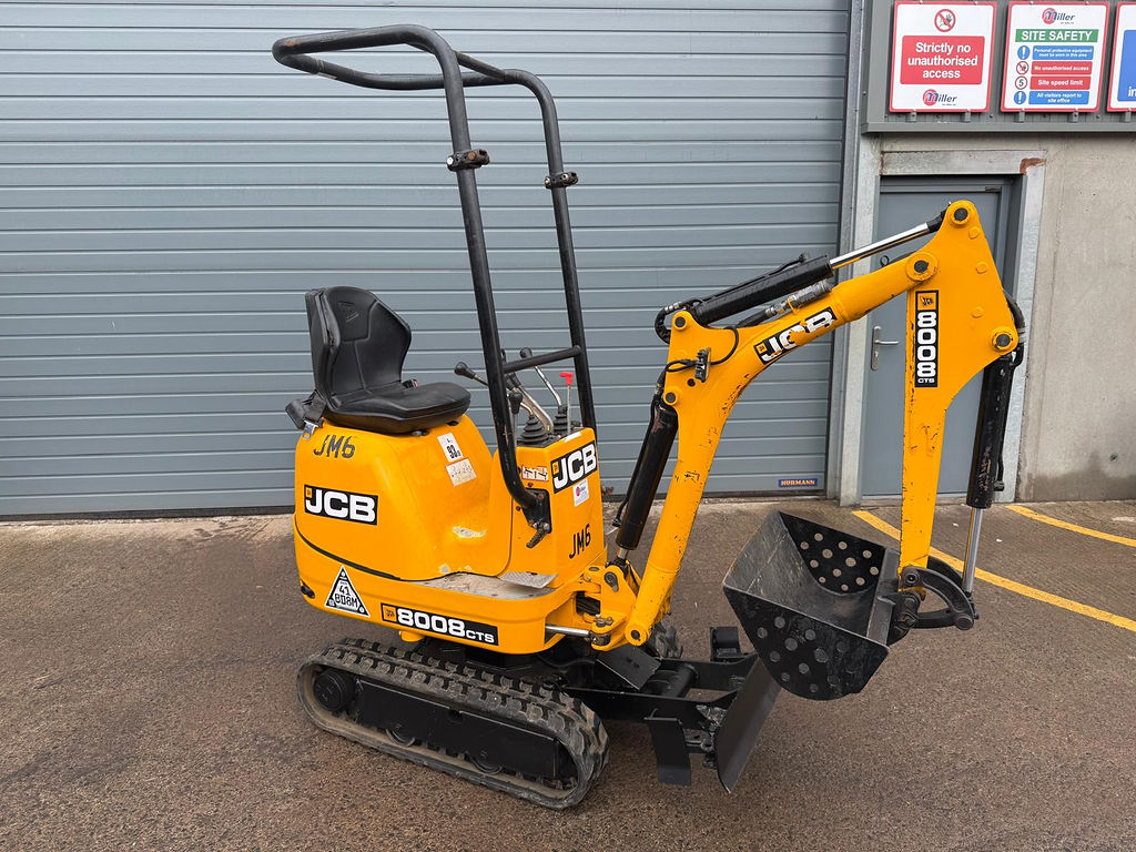 JCB 8008 CTS mini excavator side view