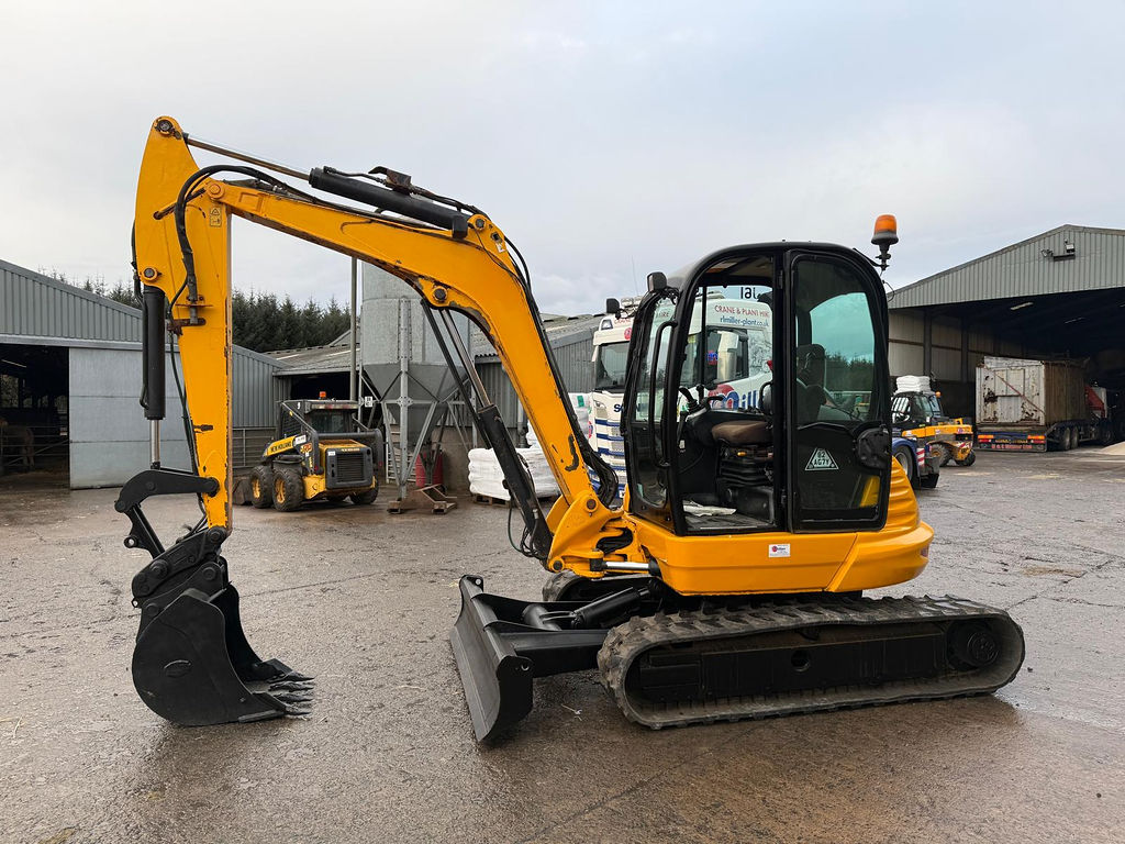 JCB 8025 excavator cab and controls