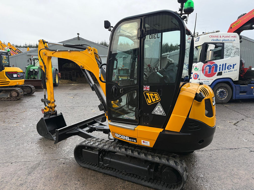 JCB 8026 CTS cab side view