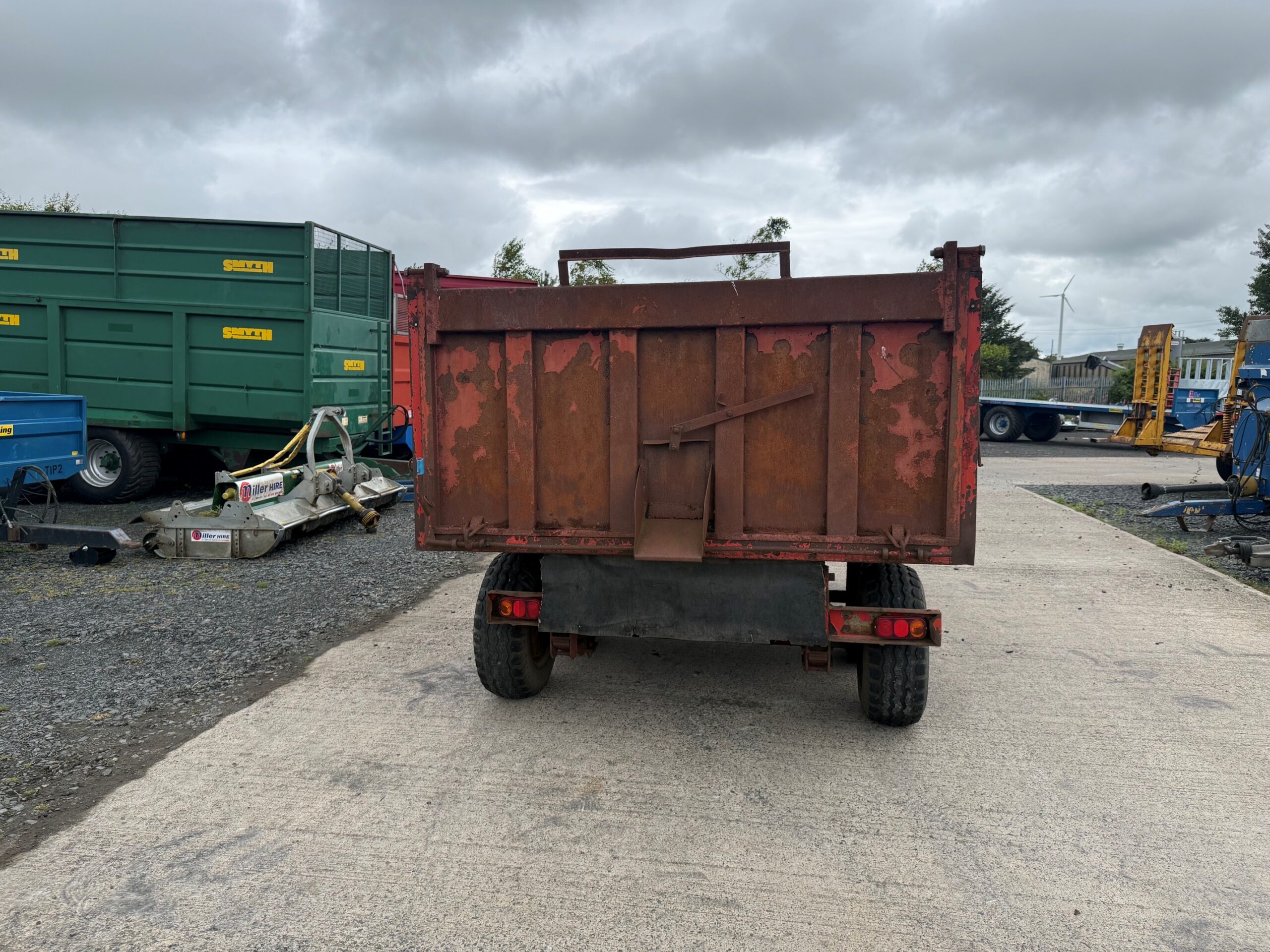 Norton agricultural trailer rear view