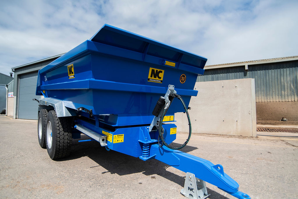 NC 314 dump trailer left angle view