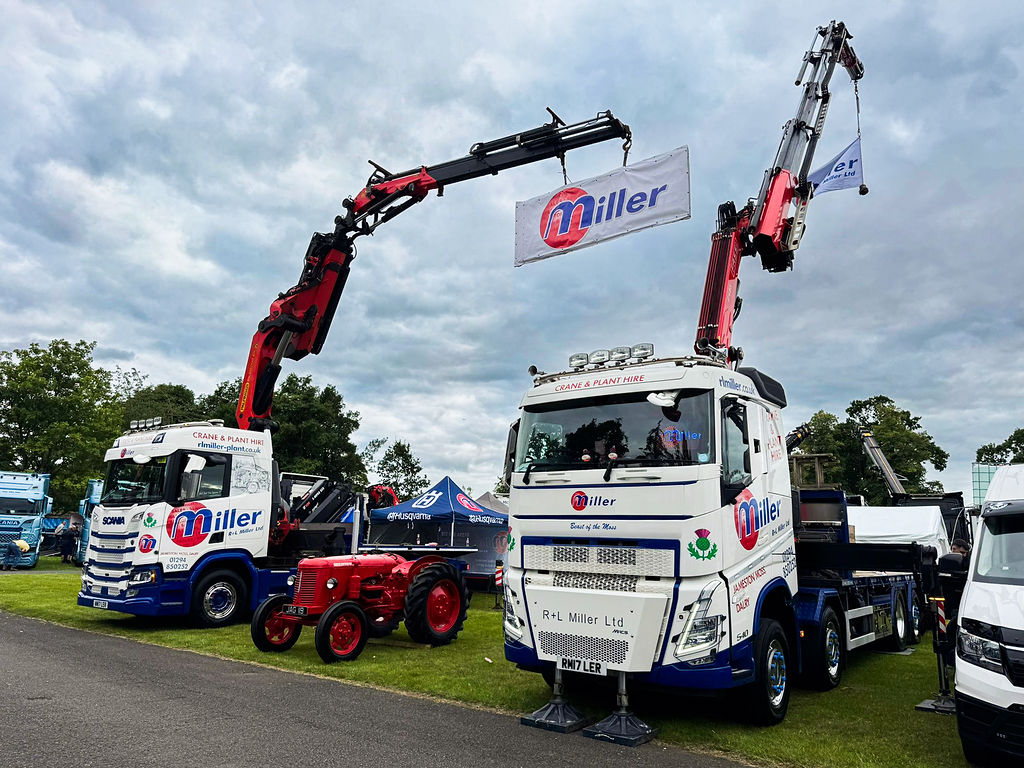 R and L Miller HIAB crane lorry